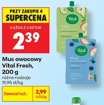 Vital Mus owocowy Fresh 200 g