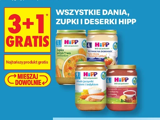 Wszystkie dania, zupki i deserki Hipp