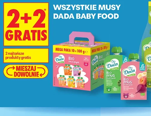 Wszystkie musy Dada Baby Food