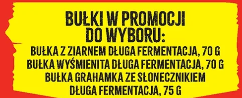 Bułki w promocji do wyboru