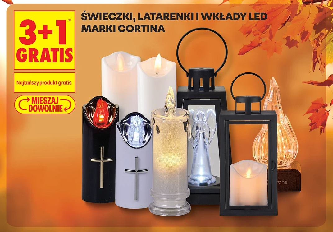 Świeczki, latarenki i wkłady LED marki Cortina