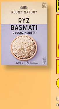 Plony Natury Ryż basmati 4 × 100 g