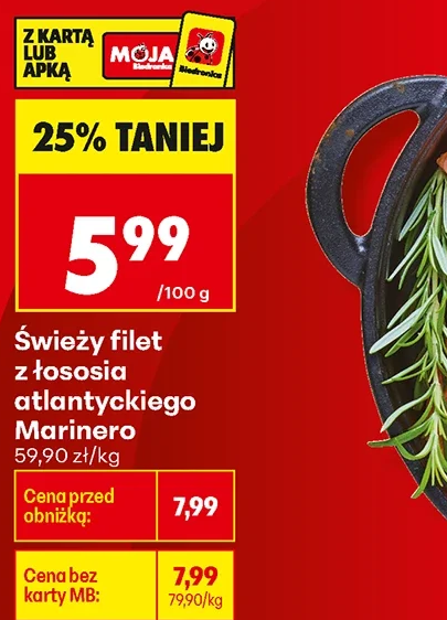Marinero Świeży filet z łososia atlantyckiego 1 kg