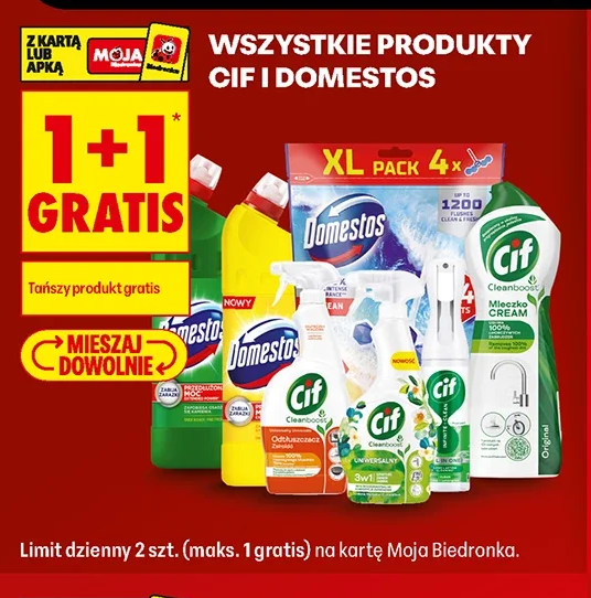 Wszystkie produkty Cif i Domestos