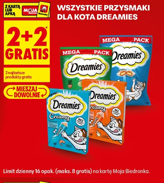 Wszystkie przysmaki dla kota Dreamies