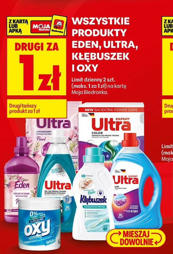 Wszystkie produkty Eden, Ultra, Kłębuszek i Oxy