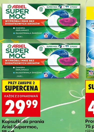 Ariel Kapsułki do prania Supermoc 18 szt.