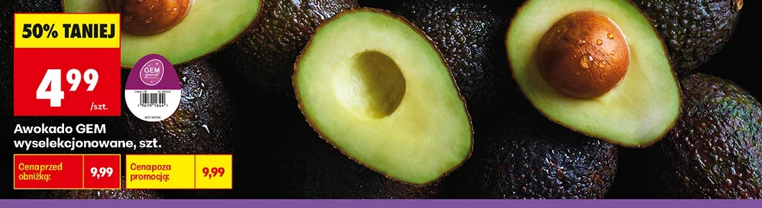Awokado GEM wyselekcjonowane 1 szt.