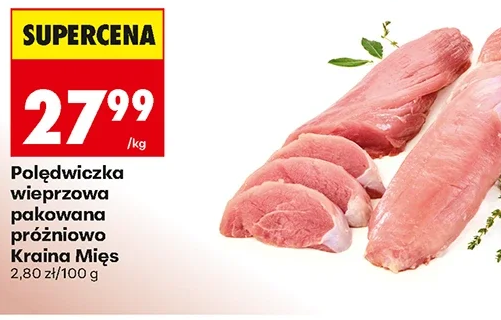 Kraina Mięs Polędwiczka wieprzowa pakowana próżniowo 1 kg