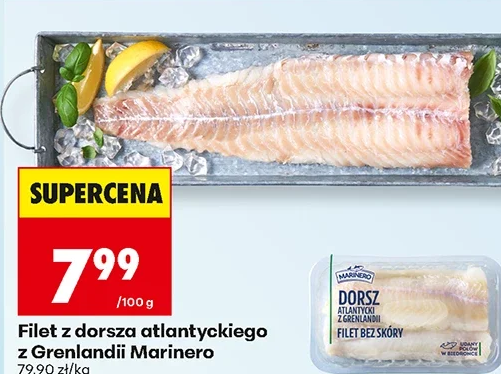 Marinero Filet z dorsza atlantyckiego z Grenlandii 1 kg