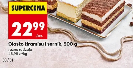 Ciasto tiramisu i sernik 500 g