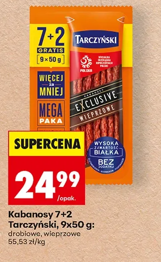 Tarczyński Kabanosy 7+2 9 × 50 g