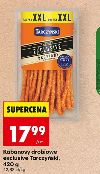 Tarczyński Kabanosy drobiowe exclusive 420 g