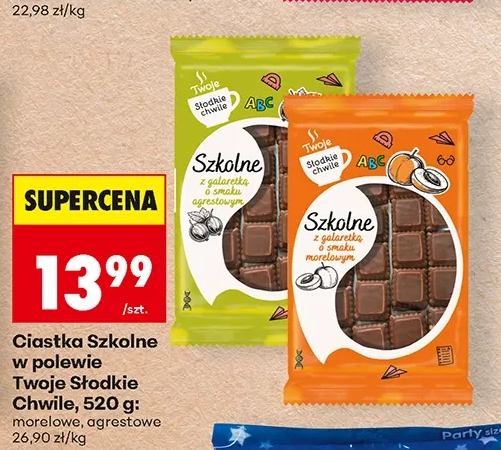 Twoje Słodkie Chwile Ciastka Szkolne w polewie 520 g