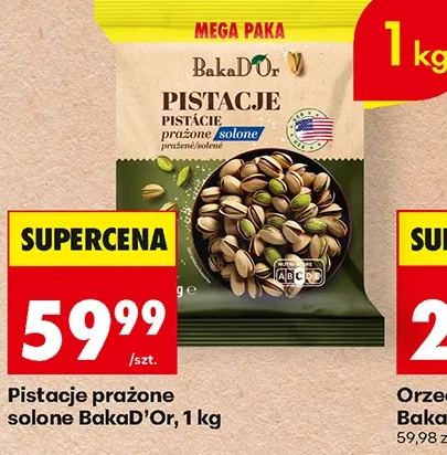 BakaD’Or Pistacje prażone solone 1 kg