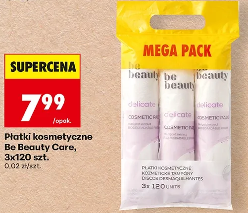 be Beauty Płatki kosmetyczne Care 3 × 120 szt.