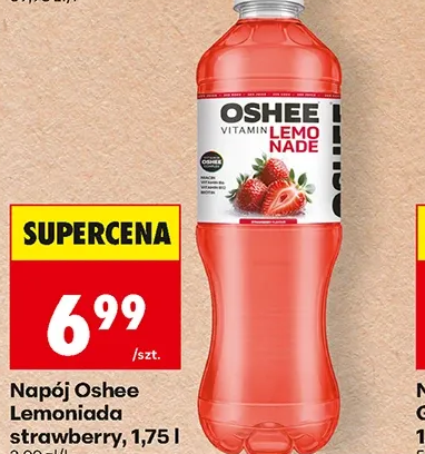 Oshee Napój Lemonade strawberry 1,75 l