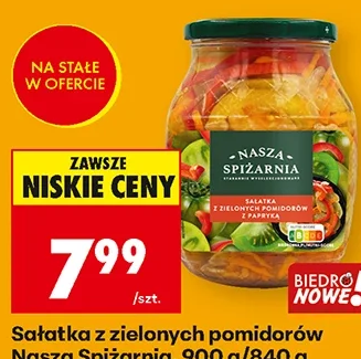 Nasza Spiżarnia Sałatka z zielonych pomidorów 900 g