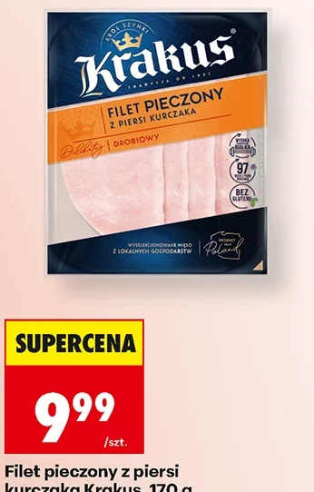 Krakus Filet pieczony z piersi kurczaka 170 g