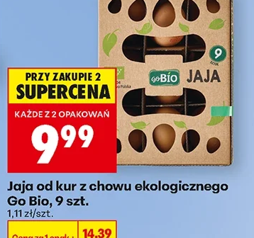 Go Bio Jaja od kur z chowu ekologicznego 9 szt.
