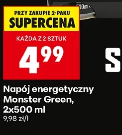 Monster Napój energetyczny Green 2 × 500 ml