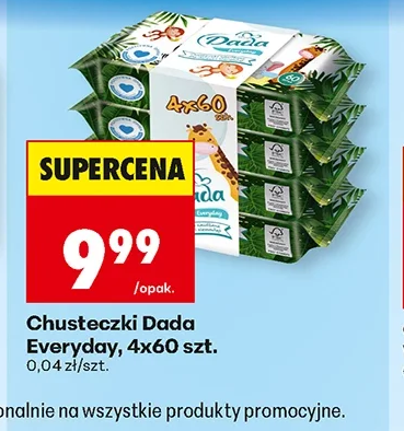 Dada Chusteczki Everyday 4 × 60 szt.