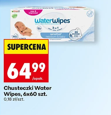 WaterWipes Chusteczki 6 × 60 szt.