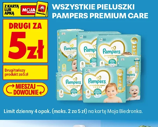 Wszystkie pieluszki Pampers Premium Care