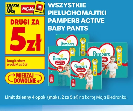 Wszystkie pieluchomajtki Pampers Active Baby Pants