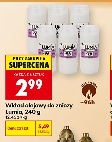 Lumia Wkład olejowy do zniczy 240 g
