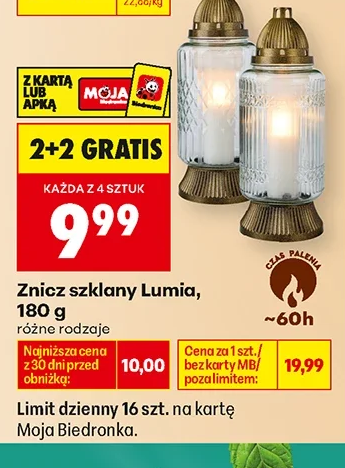 Lumia Znicz szklany 180 g