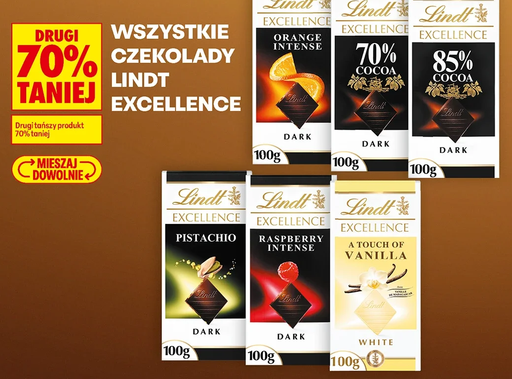 Wszystkie czekolady Lindt Excellence