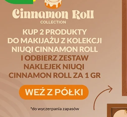 Produkty do makijażu z kolekcji Niuqi Cinnamon Roll