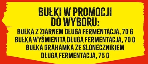 Bułki w promocji do wyboru