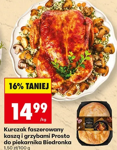 Biedronka Kurczak faszerowany kaszą i grzybami Prosto do piekarnika 1 kg