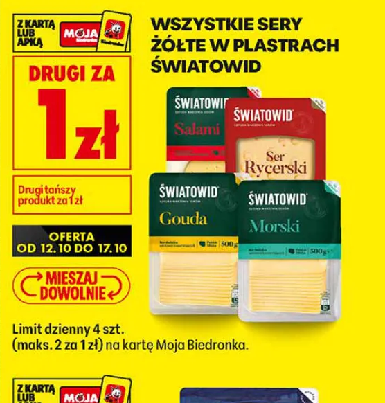 Wszystkie sery żółte w plastrach Światowid