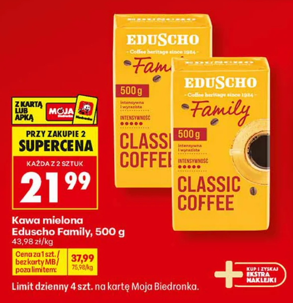 Eduscho Kawa mielona Family 500 g