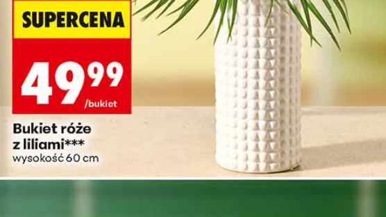 Bukiet róże z liliami