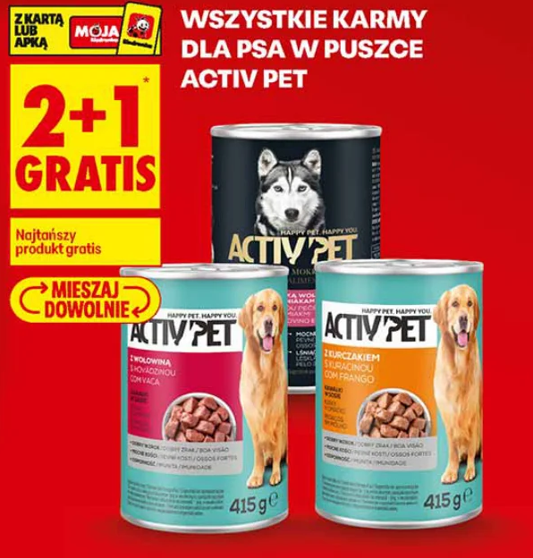 Wszystkie karmy dla psa w puszce Activ Pet