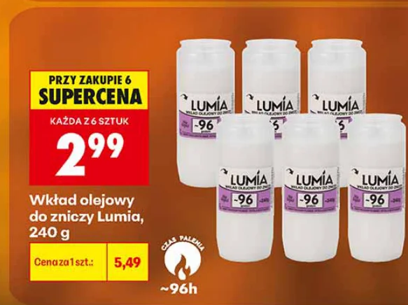 Lumia Wkład olejowy do zniczy 240 g