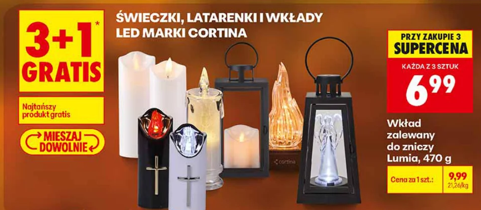 Świeczki, latarenki i wkłady LED marki Cortina