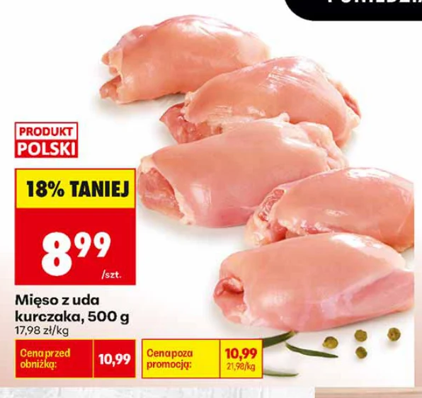 Mięso z uda kurczaka 500 g
