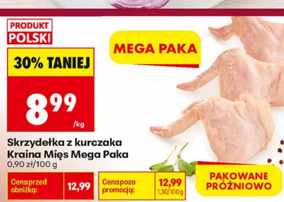 Kraina Mięs Skrzydełka z kurczaka Mega Paka 1 kg