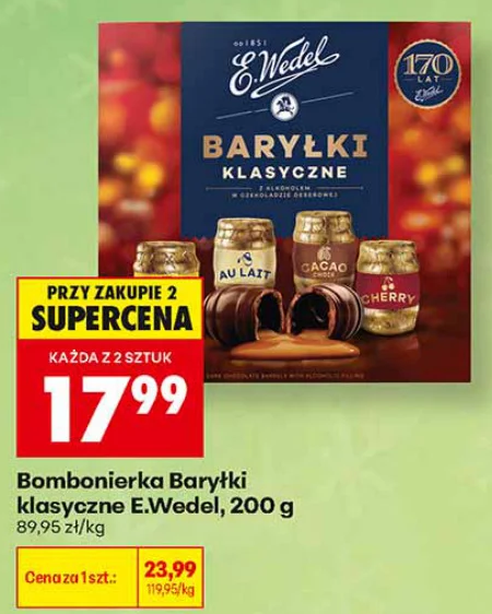 E.Wedel Bombonierka Baryłki klasyczne 200 g
