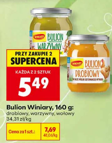 Winiary Bulion, drobiowy, warzywny, wołowy 160 g