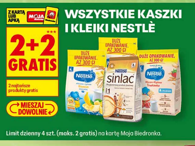 Wszystkie kaszki i kleiki Nestlé