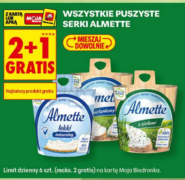 Wszystkie puszyste serki Almette