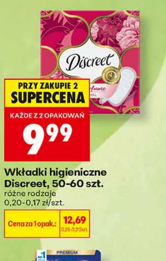 Discreet Wkładki higieniczne, 50-60 1 szt.