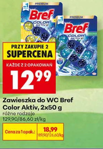 Bref Zawieszka do WC Color Aktiv 2 × 50 g