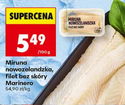 Marinero Miruna nowozelandzka, filet bez skóry 1 kg